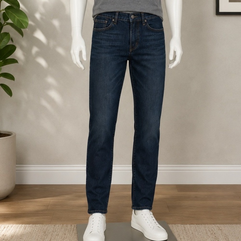 Aeropostale Mens Jeans Slim Straight Faded Black Stretch Denim 28x32